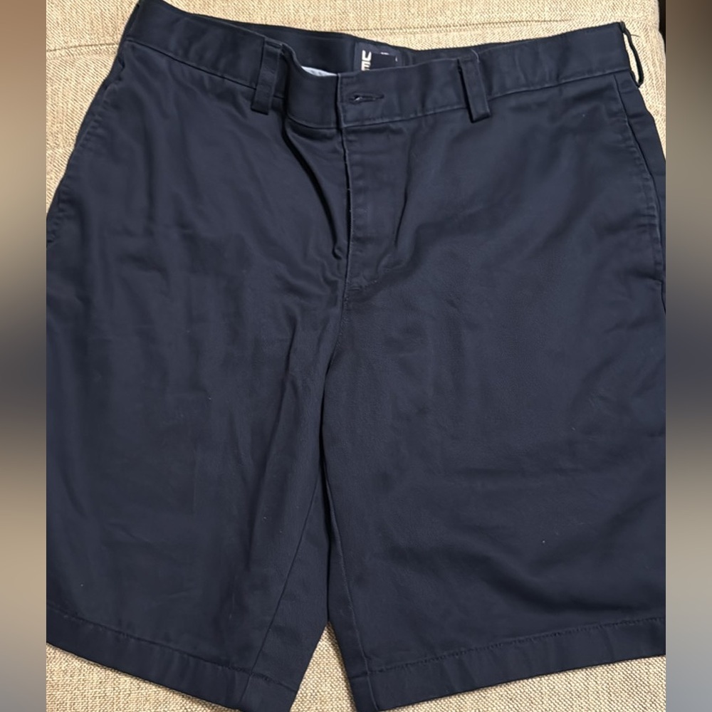 Lands' End Boys  Dark Blue Flat Front Shorts